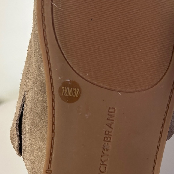 Lucky Brand Brown Suede Slip-On Mules size 7.5 - Picture 5 of 6